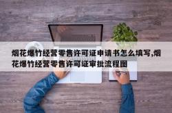烟花爆竹经营零售许可证申请书怎么填写,烟花爆竹经营零售许可证审批流程图